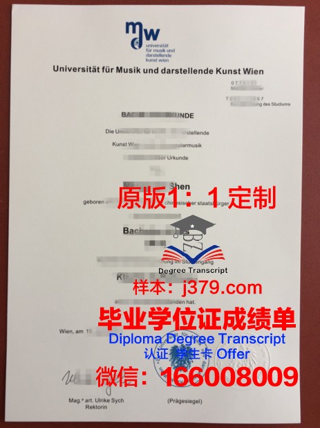 维也纳音乐与艺术市立大学毕业证照片(维也纳音乐及艺术市立大学)