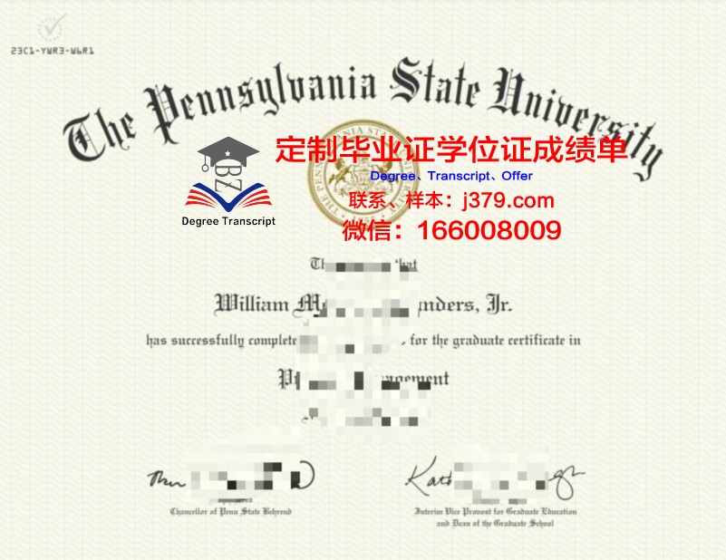 宾夕法尼亚切尼大学毕业证学位文凭学历Diploma