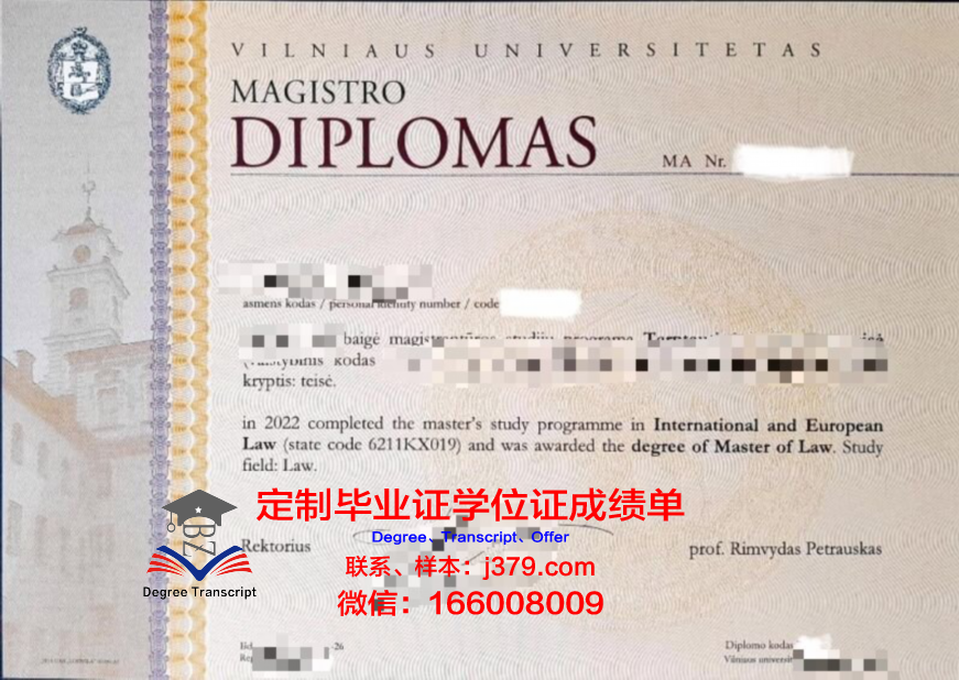 维尔纽斯艺术学院学位证书(维尔纽斯大学qs排名)