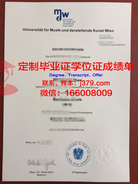 维也纳经济大学毕业文凭