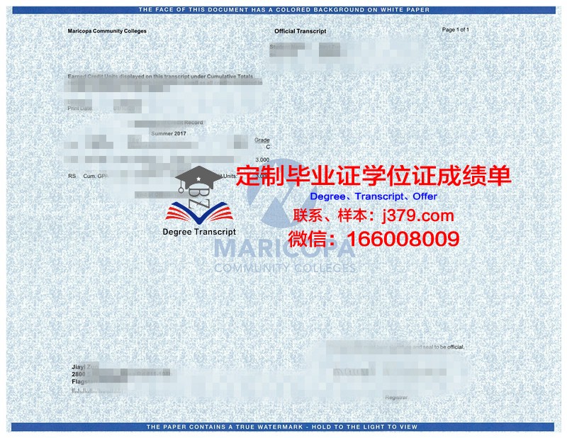 安汉比莫隆比大学证书成绩单