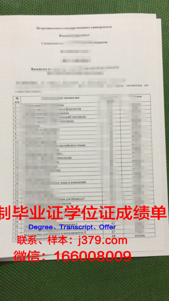 彼得罗扎沃茨克国立大学diploma证书(彼得罗扎沃茨克国立大学学费)