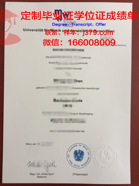 维也纳模都尔大学毕业证diploma