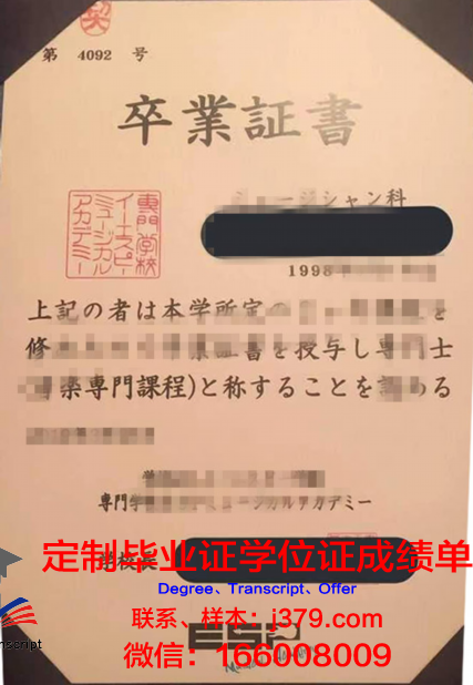 日本电子专门学校毕业证是什么样子(日本专门学校毕业证书)