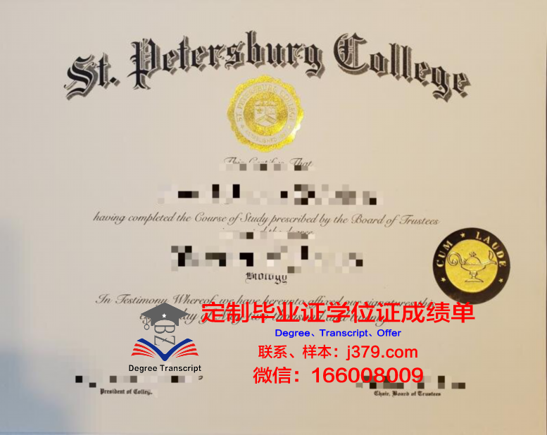 彼得大帝圣彼得堡理工大学毕业证Diploma文凭