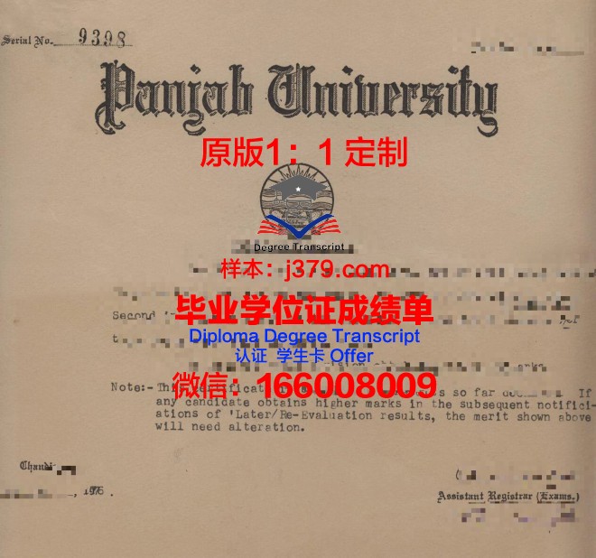 旁遮普大学（巴基斯坦）学位证书(巴基斯坦旁遮普大学世界排名)