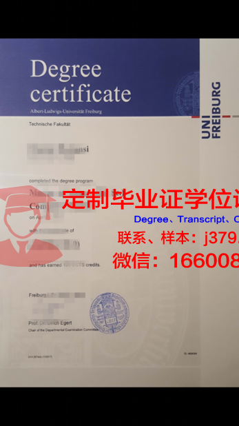 弗莱堡大学毕业证Diploma文凭