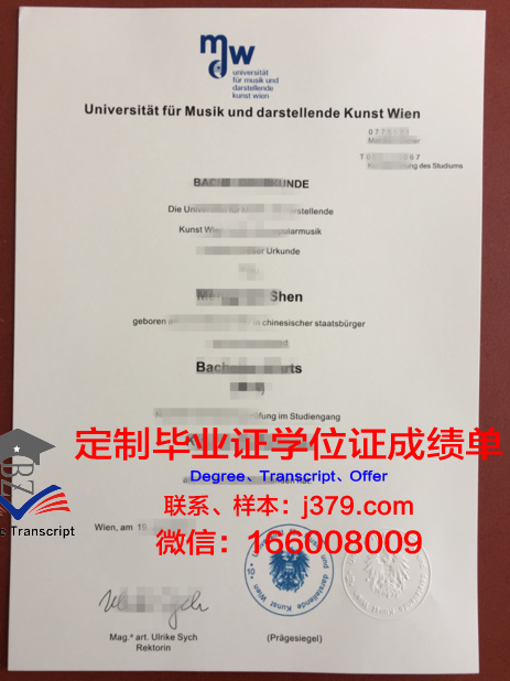 维也纳经济大学毕业证成绩单：一份国际认可的学术荣誉